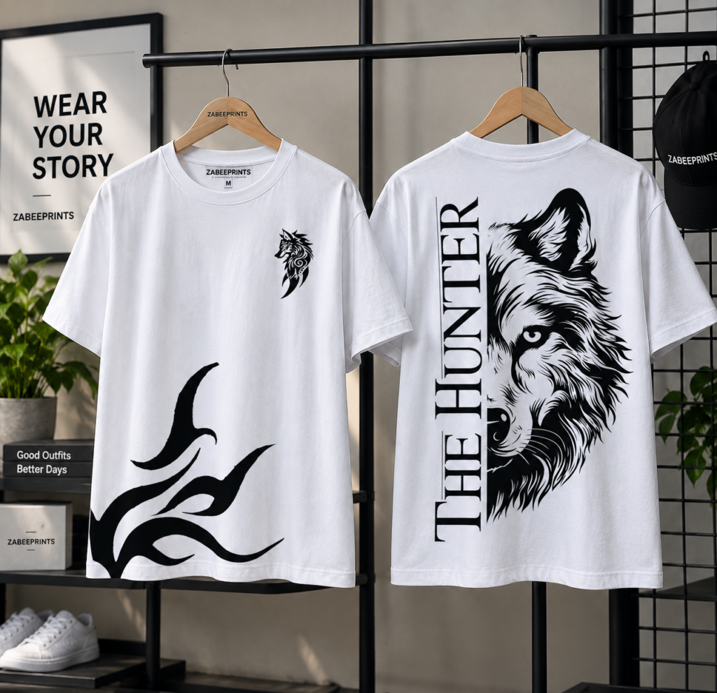 The Hunter Wolf Premium Cotton T-Shirt