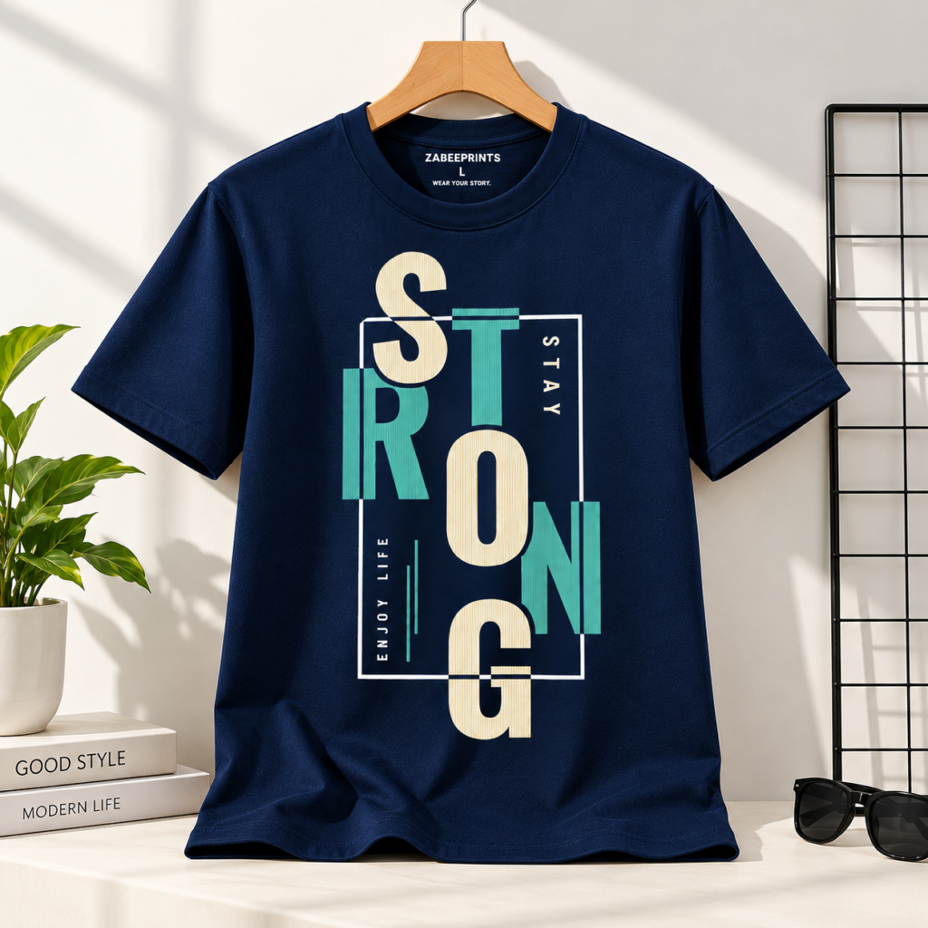 Strong Stay Strong Premium Cotton T-Shirt