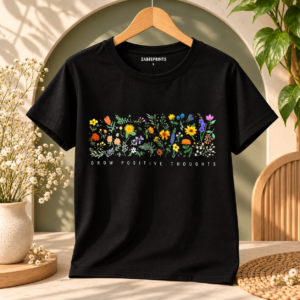 Grow Positive Thoughts Premium Cotton Women’s T-Shirt