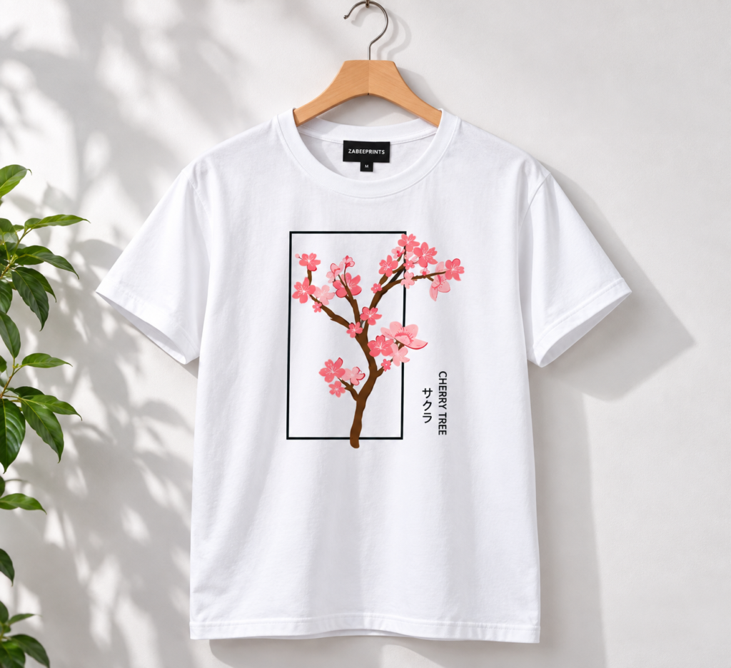 Cherry Tree Premium Cotton T-Shirt